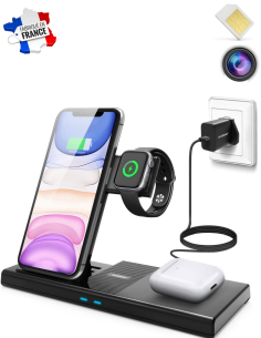 Centrale de chargement sans fils camera/micro GSM 2