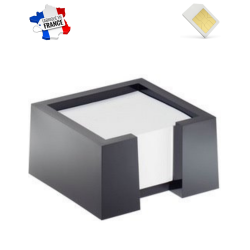 Bloc cube noir pour papier post-it micro GSM 2