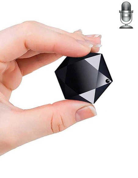 Pendentif micro enregistreur 16 go -  détection de son et mode continu