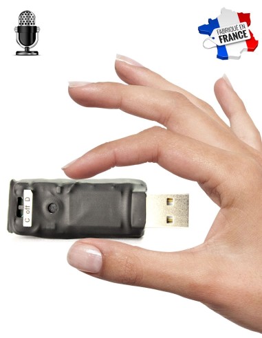Clé USB espion - Dictaphone longue autonomie jusqu'à 100 jours - 8 GO