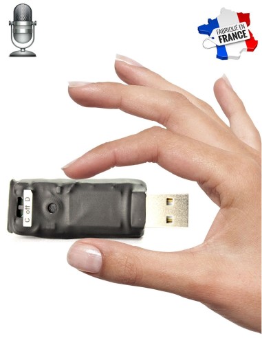 Clé USB espion - Dictaphone longue autonomie jusqu'à 100 jours - 8 GO