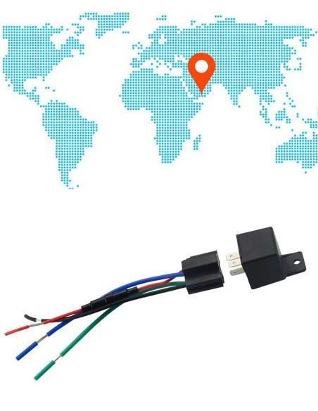 Traceur GPS dissimulé dans un relai - Position GPS précise - 10/40V