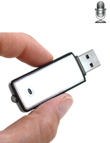 Enregistreur espion clé USB - 8 Go - 96 heures d'enregistrement
