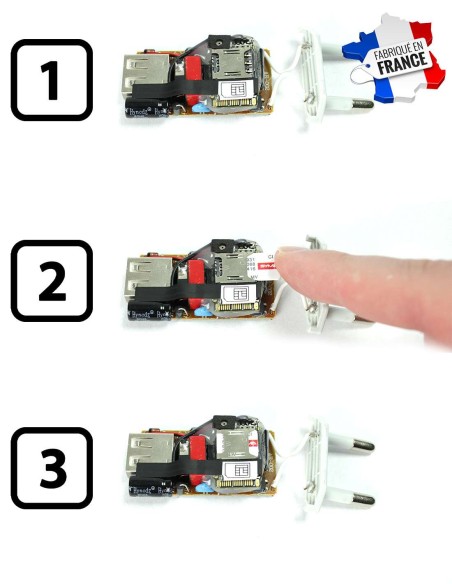 Chargeur iPhone espion - Micro GSM - Ecoute à distance en direct