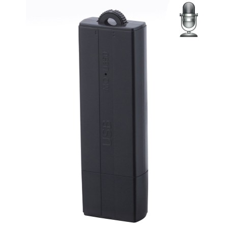 Enregistreur vocal Espion Clé USB - Détection de son - Longue autonomie
