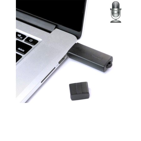 Enregistreur vocal Espion Clé USB - Détection de son - Longue autonomie
