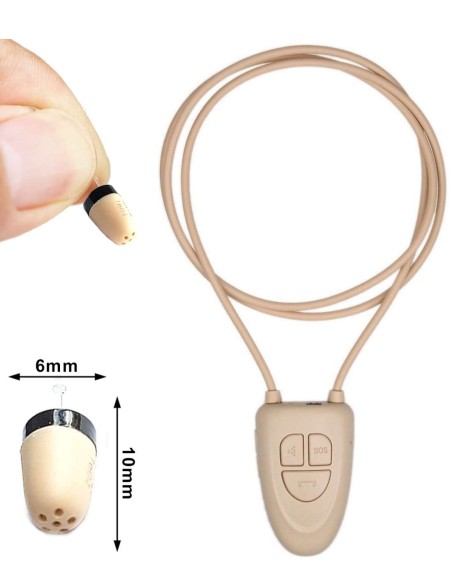 Kit oreillette invisible Bluetooth induction - dimensions