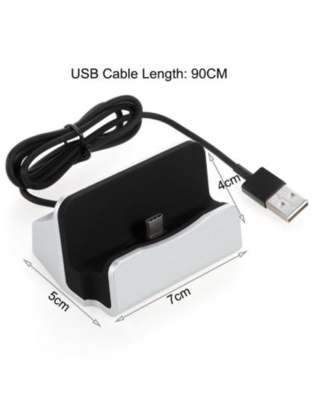 Dock telephone chargeur type c - camera/micro GSM - dimensions