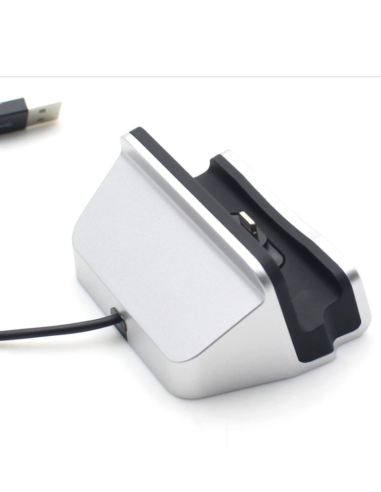 Dock et chargeur iPhone gris - USB Lightning - Micro GSM / Caméra