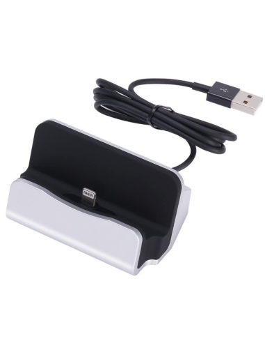 Dock et chargeur iPhone gris - USB Lightning - Micro GSM / Caméra