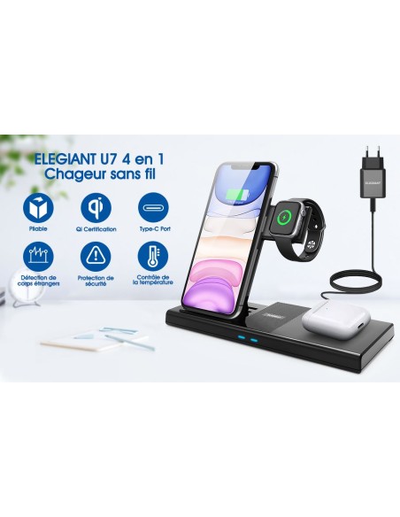 copy of Centrale de chargement sans fils 4 en 1- Module caméra / Micro GSM