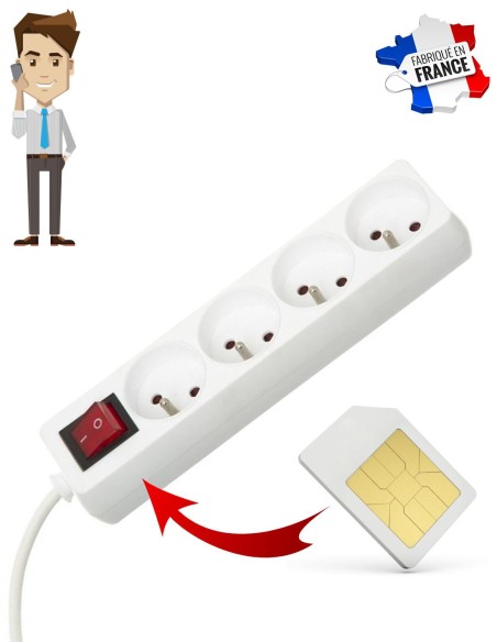 Micro GSM dans multiprise - Ecoute à distance en temps réel