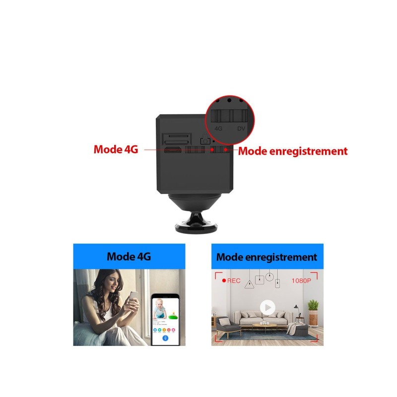 Camera 4g extreme autonomie + SIM offerte - enregistrement