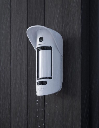 Détecteur de mouvement caméra extérieur sans fil - AJAX - Blanc