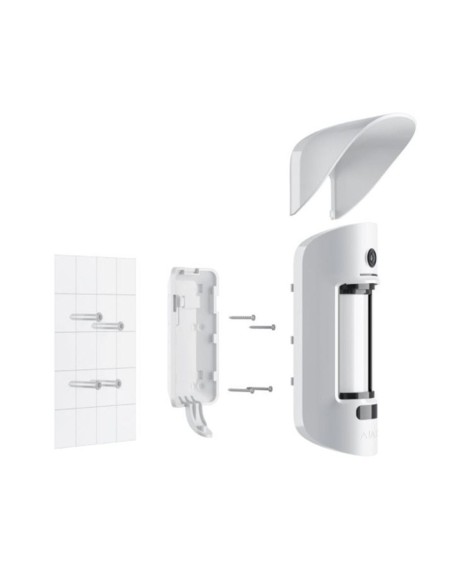 Détecteur de mouvement caméra extérieur sans fil - AJAX - Blanc