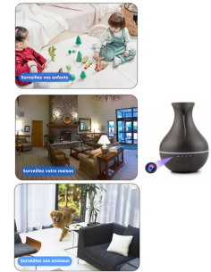 Diffuseur / humidificateur - Caméra espion Wifi - Aromathérapie 2