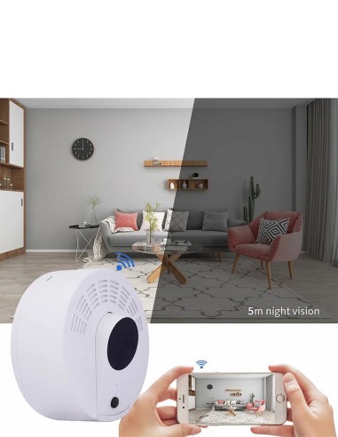 Détecteur de fumée caméra wifi avec détection d'humain