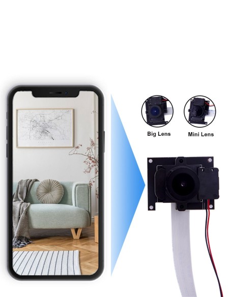 Module Camera wifi 110 ° à bricoler - Full HD et Détection PIR - 6 moi...