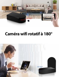 Caméra espion motorisée 180° Wifi Full HD 2