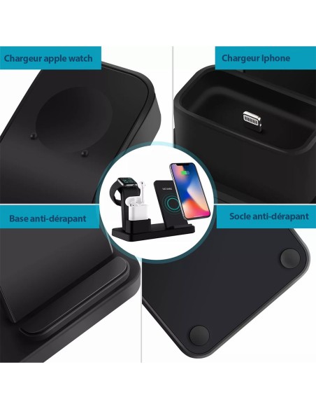 Station de charge induction - Caméra espion Wifi