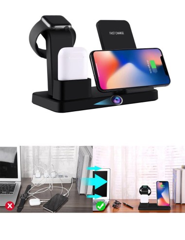 Station de charge induction - Caméra espion Wifi