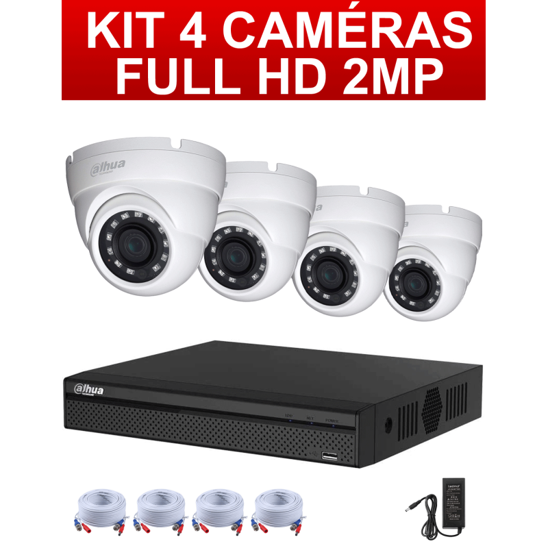 Kit pret a l'emploi 4 cameras HD