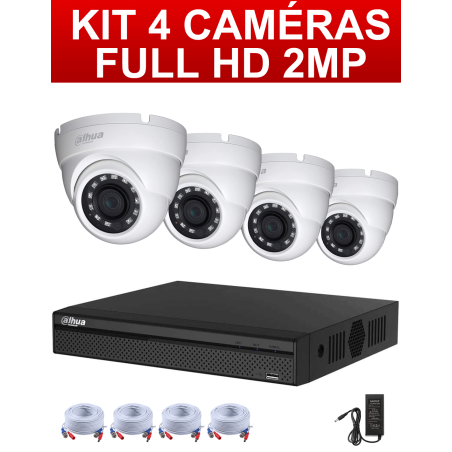 Kit pret a l'emploi 4 cameras HD