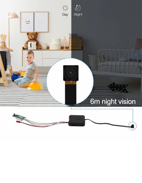 Camera wifi module espion dissimulable - vision nocturne