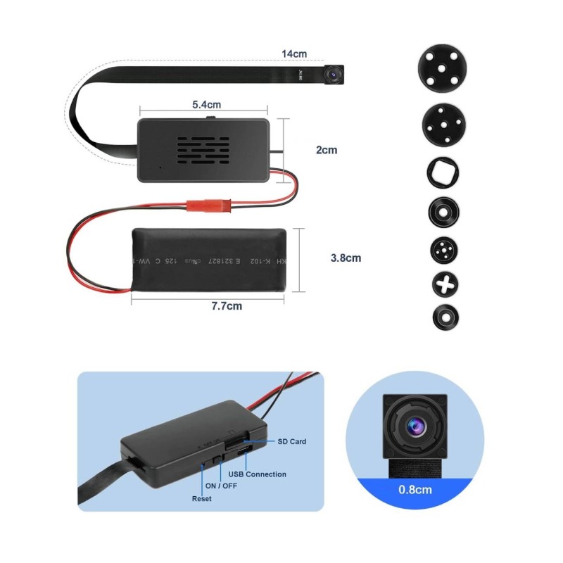 Module caméra wifi - mini caméra espion - enregistrement vidéo