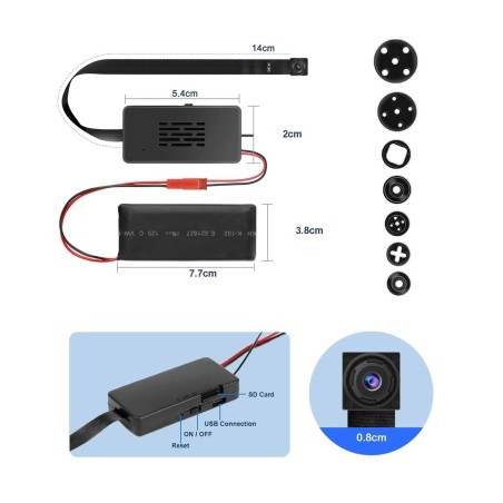Module caméra espion Wifi Full HD – Vision à Distance - Détection de mouvement