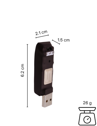 Clé USB espion - Dictaphone longue autonomie jusqu'à 100 jours - 8 GO