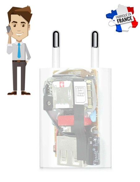 Chargeur iPhone - Micro espion GSM - Ecouter en direct