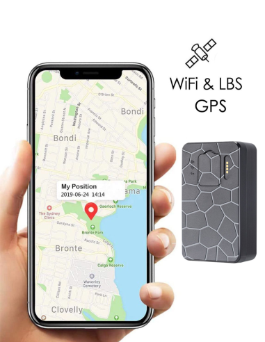 Tracker GPS avec Micro espion enregistreur - Détection de mouvement - Longue autonomie