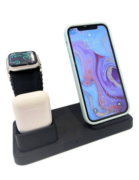 Station de charge induction - Caméra espion Wifi - Full HD