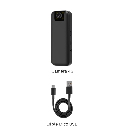 Mini caméra wifi - Full HD - Grand angle - Vision nocturne