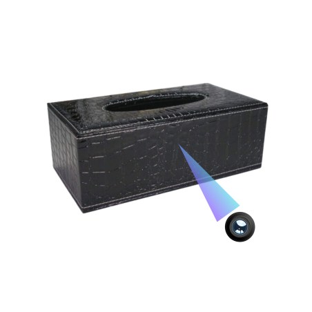 Boite à mouchoir caméra de surveillance espion discrète