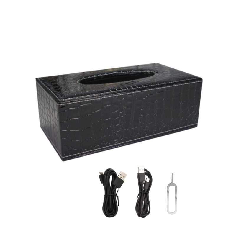 Boite à mouchoir caméra de surveillance espion discrète