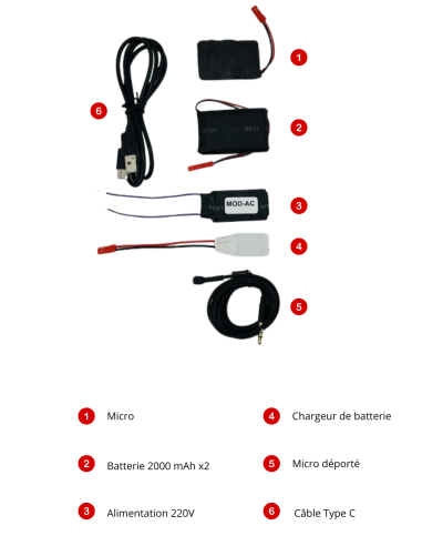 Mini enregistreur audio Wi-Fi - écoute en direct à tout moment
