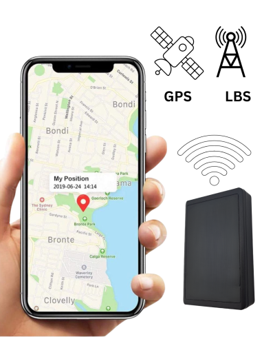 Tracker GPS avec Micro espion enregistreur - Détection de mouvement - Longue autonomie