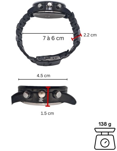Montre - caméra espion Full HD - Vision nocturne