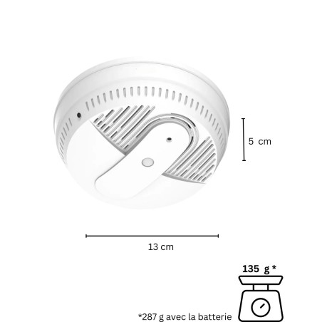Détecteur de fumée camera espion indétectable - Full HD - Camera wifi
