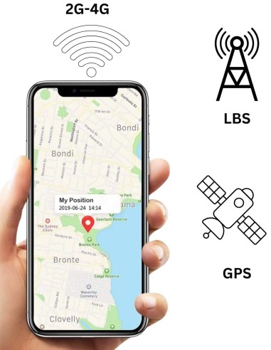 Tracker GPS avec Micro espion enregistreur - Détection de mouvement - Longue autonomie