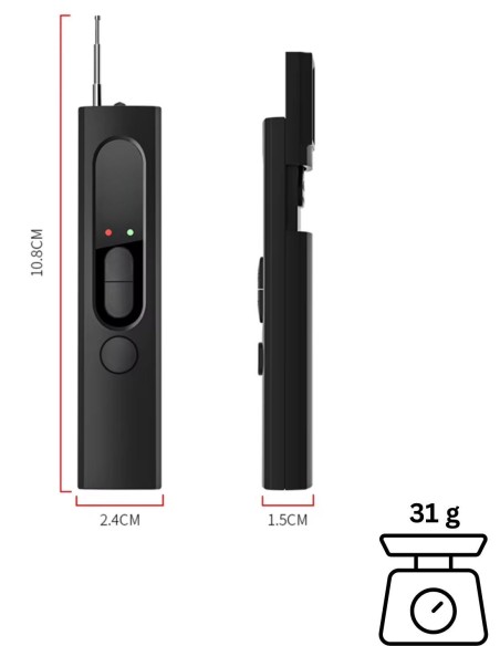 Détecteur de micro espion, camera espion et fréquences radio