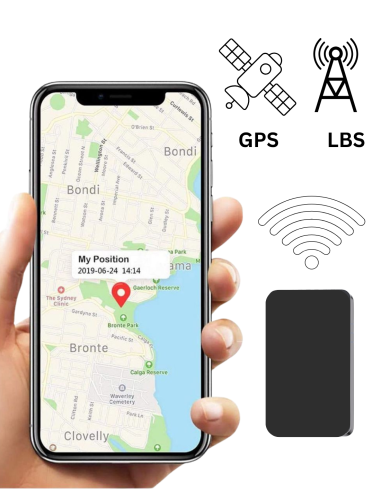 Tracker GPS avec Micro espion enregistreur - Détection de mouvement - Longue autonomie