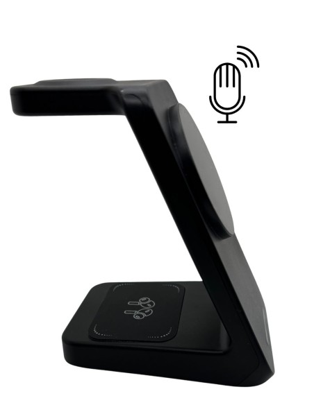 Chargeur 3 en 1 avec enregistreur audio Wi-Fi - écoute en direct discrète