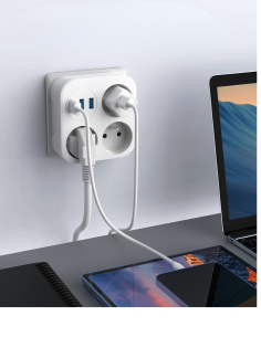 Multiprise Triplette micro espion - écoute en direct et enregistrement 2