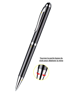 Stylo espion - enregistreur vocal - 20h d'autonomie 2