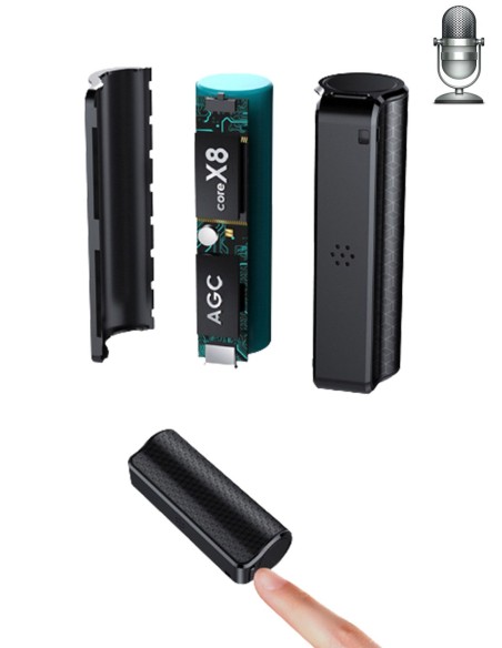 Dictaphone espion -enregistrement audio - longue autonomie