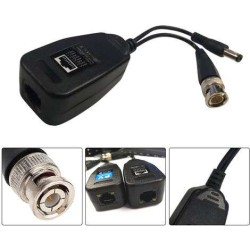 Couple de recepteur/transmetteur RJ45 BNC et alimentation 2